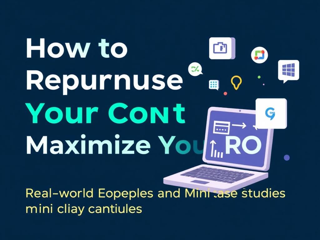     How to Repurpose Your Content and Maximize Your ROI. Real-world Examples and Mini Case Studies