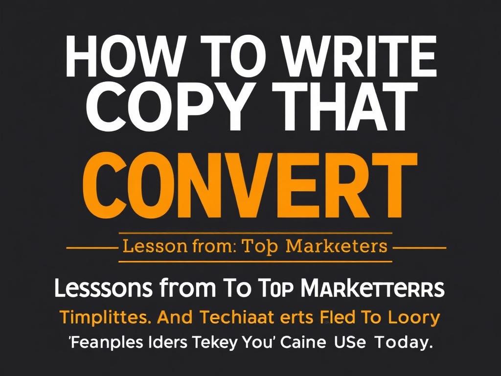     How to Write Copy That Converts: Lessons from Top Marketers. Examples and Templates You Can Use Today